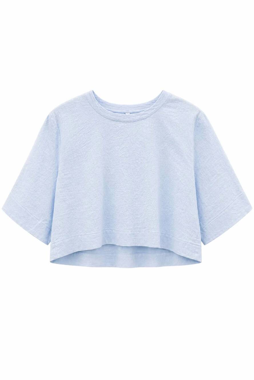 NEW SECULAR women's violet top in blue